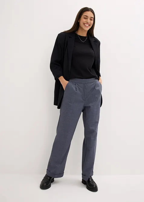 Langermet topp med &oslash;kologisk bomull (2-pack), bonprix