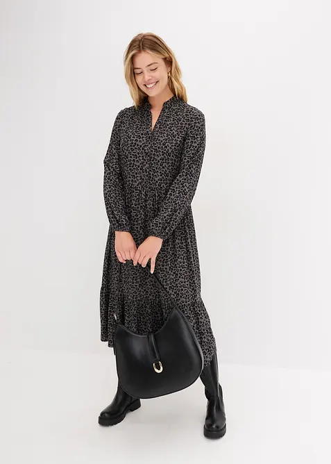 Midikjole i viskose, bonprix