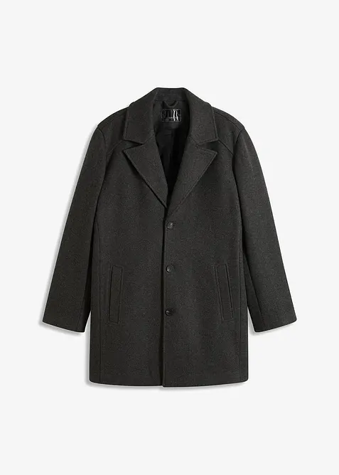 Kort frakk med ull, bonprix