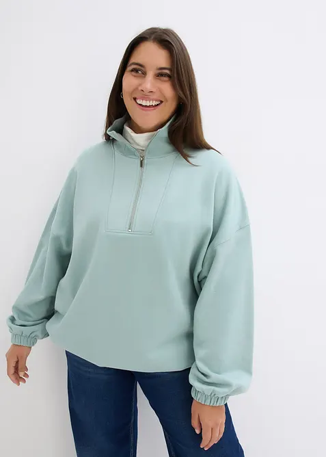 Oversized sweatshirt av økologisk bomull, bonprix