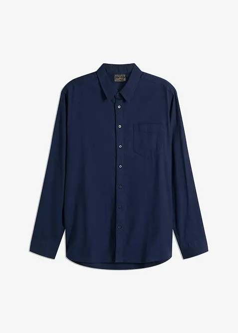 Langermet flanellskjorte i 100% bomull, bonprix