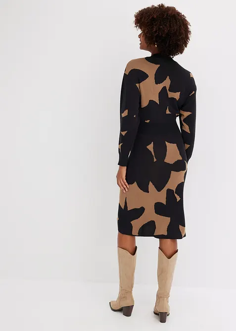 Strikket kjole, midi, bonprix