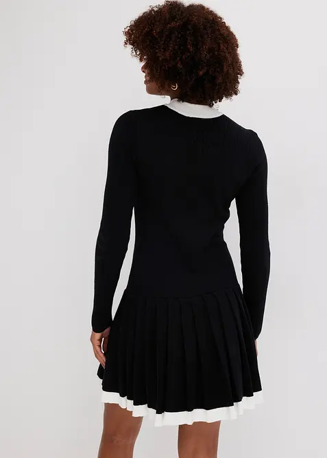 Strikkekjole i viskosemiks, bonprix