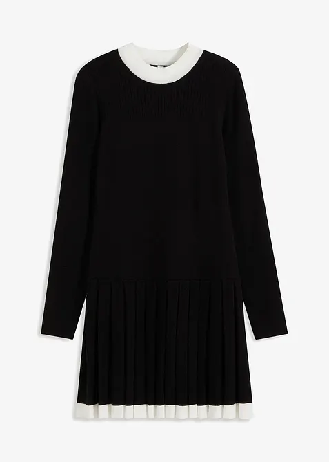 Strikkekjole i viskosemiks, bonprix