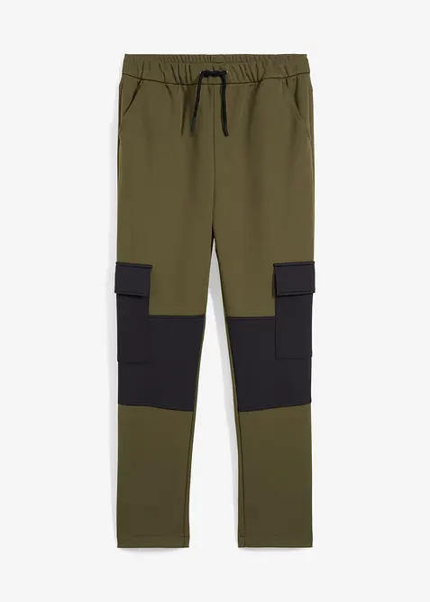 Softshell-cargobukse, regulerbar linning, bonprix