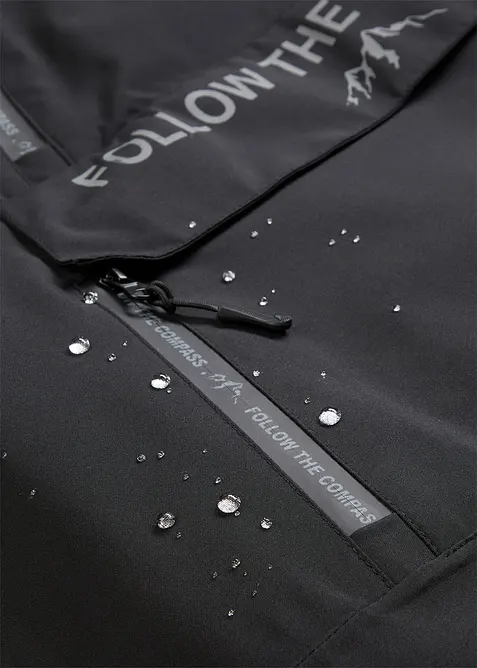 Vanntett funksjonsanorakk med fleecef&ocirc;r, bonprix