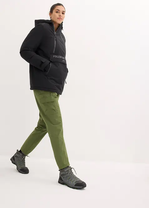 Vanntett funksjonsanorakk med fleecef&ocirc;r, bonprix