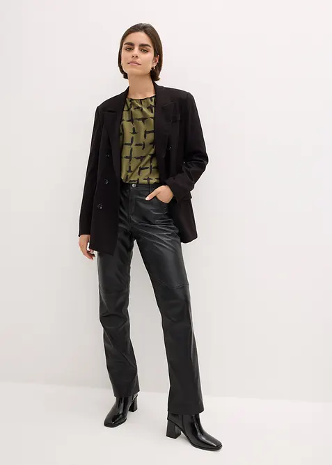 Blusetunika med flaggermusermer, bonprix