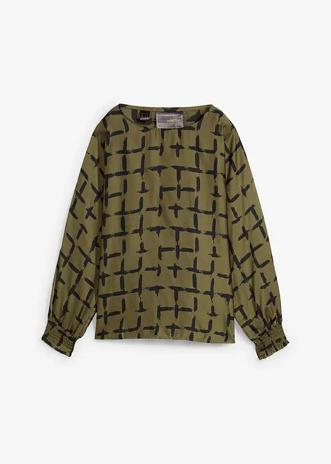 Blusetunika med flaggermusermer, bonprix