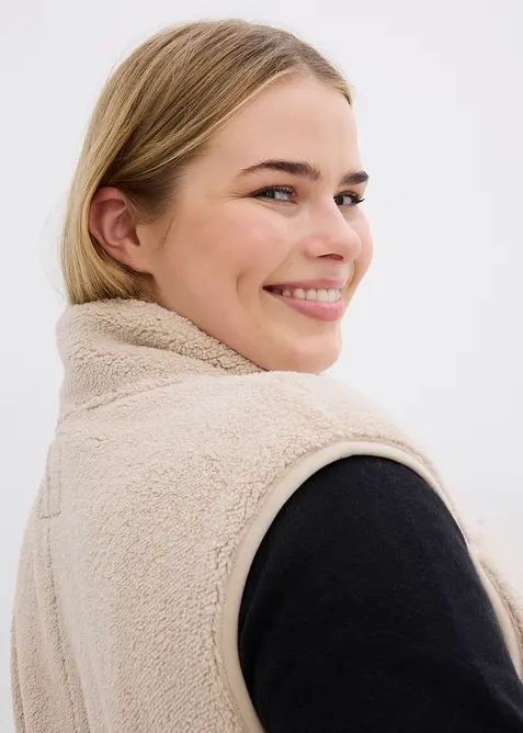 Vest i tedyfleece, bonprix