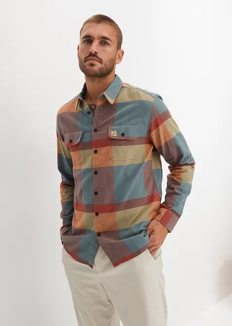 Flanellskjorte i 100% bomull, bonprix