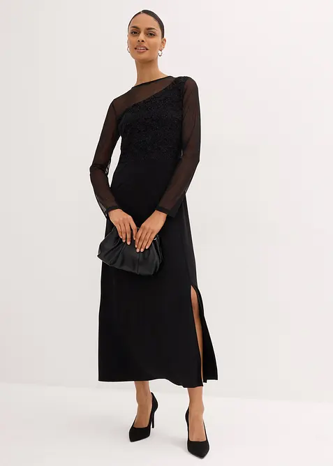 Selskapskjole med blonder, bonprix