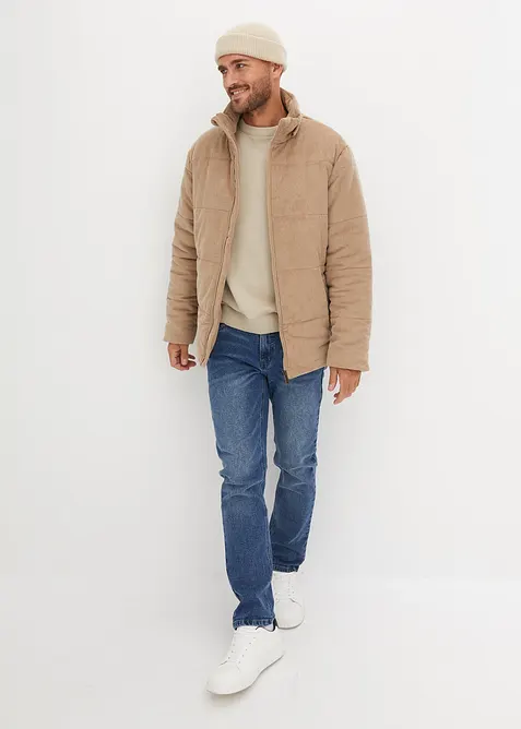 Regular Fit stretchjeans i kraftig denim, Straight, bonprix