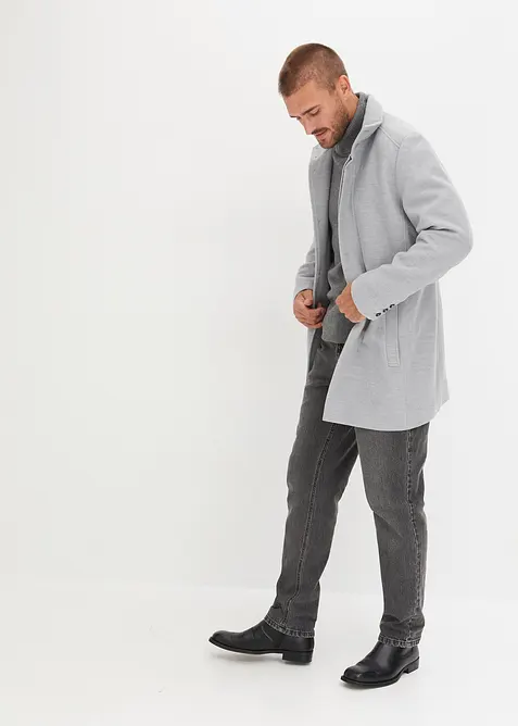 Kort frakk i ullstil, bonprix