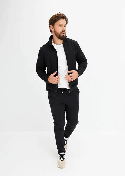 Vintervarm joggedress med mykt fleecefôr, bonprix