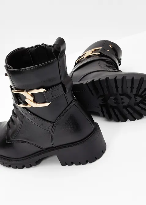 Snøreboots med spenne, bonprix