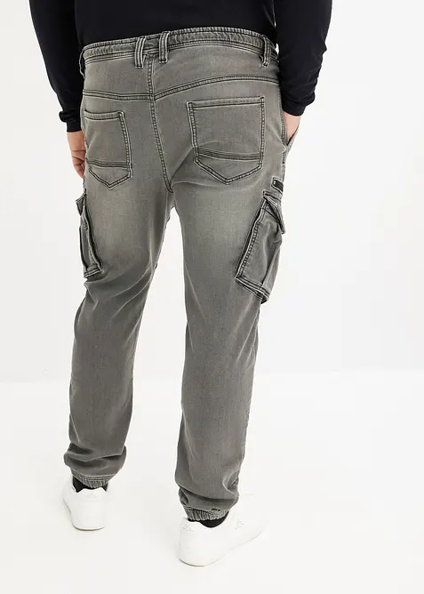 Regular Fit jeans-jogger med stretchlinning, Straight, bonprix