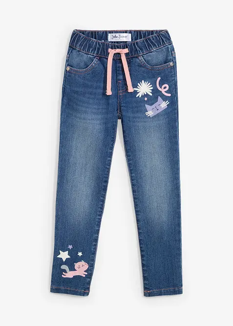 Straing jeans Mid Waist, bonprix