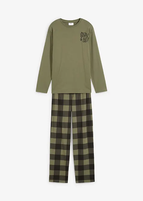 Pyjamas i 100% økologisk bomull (2-delt sett), bonprix