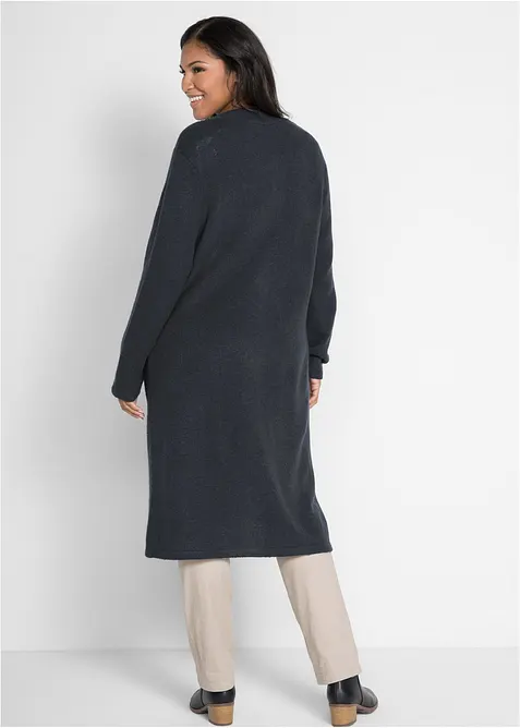 Strikket kåpe med påsatte lommer, bonprix