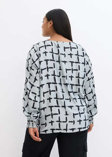 Blusetunika med flaggermusermer, bonprix