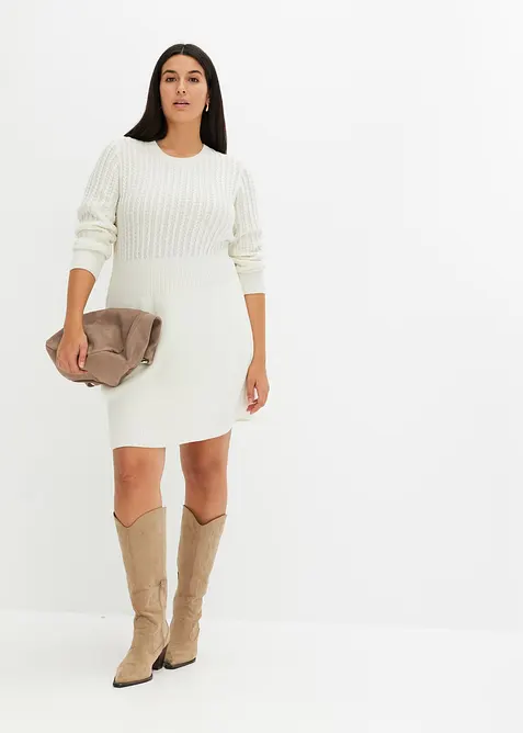 Strikket kjole, bonprix