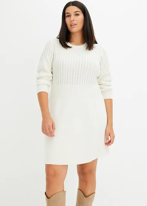 Strikket kjole, bonprix