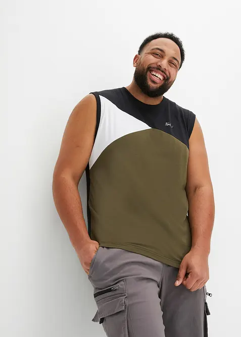 Singlet i 100% &oslash;kologisk bomull, bonprix