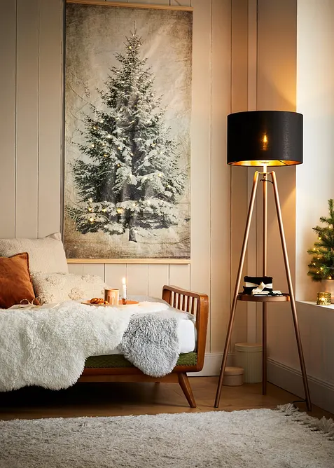 LED-bilde p&aring; lerret med juletre-motiv, bonprix