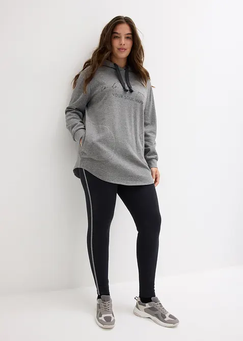 Joggedress med lang sweatshirt og leggings (2-delt sett), bonprix