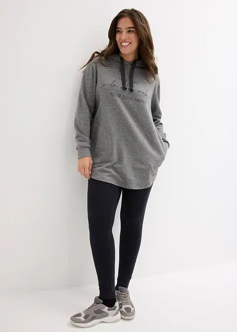 Joggedress med lang sweatshirt og leggings (2-delt sett), bonprix