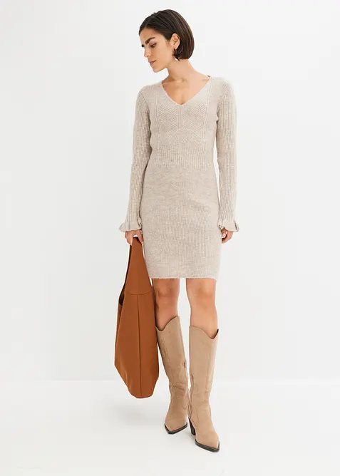 Strikkekjole, bonprix