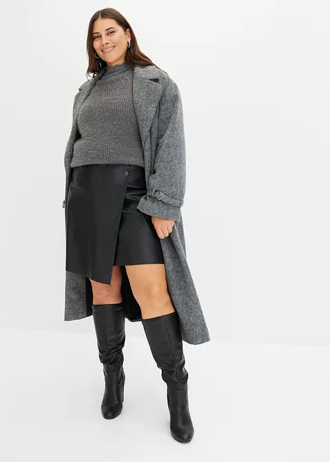 Skj&oslash;rt i imitert skinn, bonprix