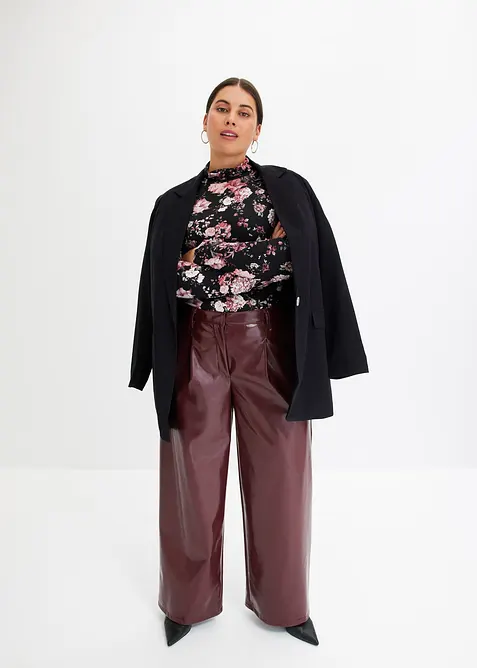 Langermet topp i myk viskosemiks, bonprix