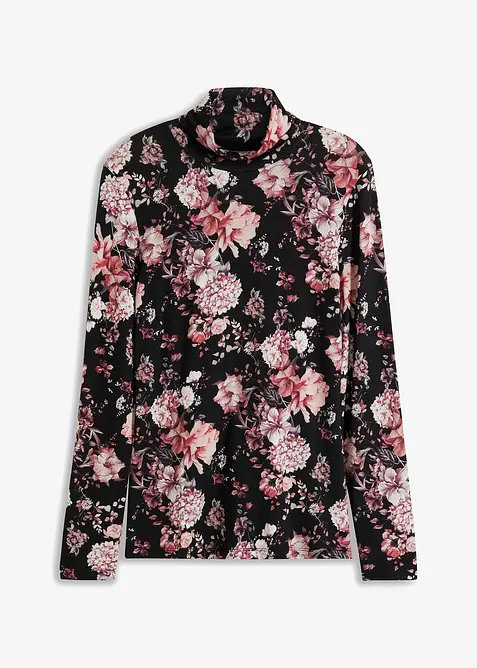 Langermet topp i myk viskosemiks, bonprix