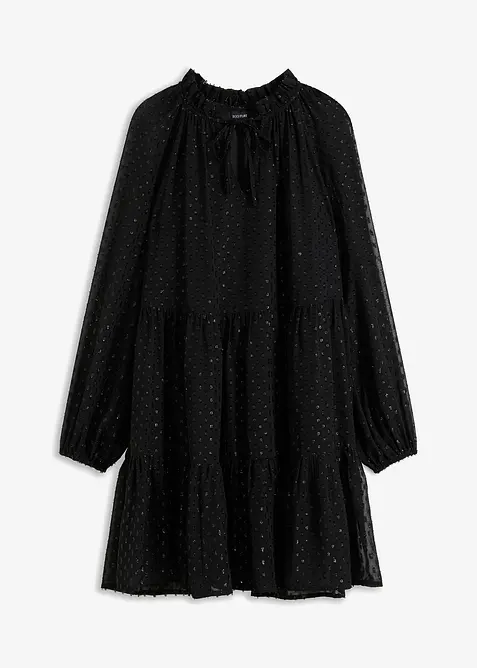 Tunikakjole med glittereffekt, bonprix