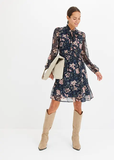 Chiffonkjole, bonprix