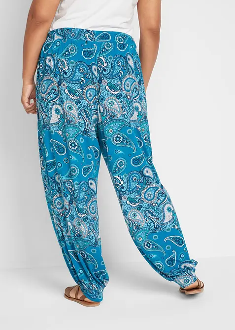 Haremsbukse i lett jerseymiks, bonprix