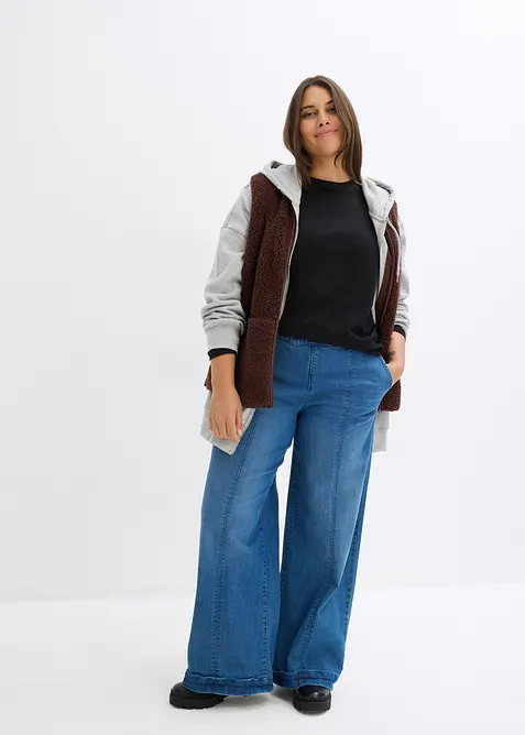Slim Fit-topp med &oslash;kologisk bomull (2-pack), bonprix