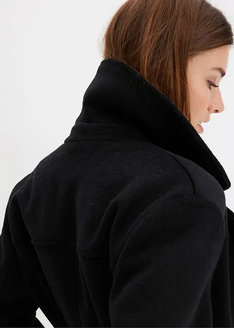 K&aring;pe med ull-look, bonprix