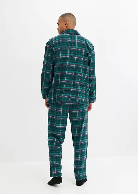 Pyjamas i myk flanell til herre, bonprix
