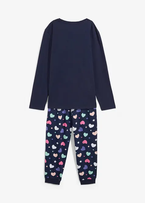 Pyjamas av 100% økologisk bomull  (2-delt sett), bonprix
