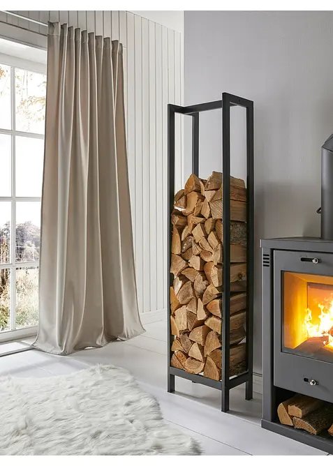 Varmeisolerende gardin med myk fleece på baksiden, fås også i ekstra lang (1-pack), bonprix