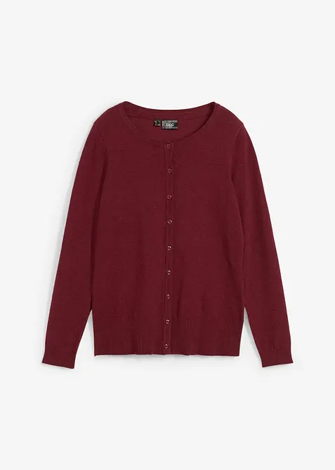 Jakke i finstrikk med resirkulert bomull, bonprix