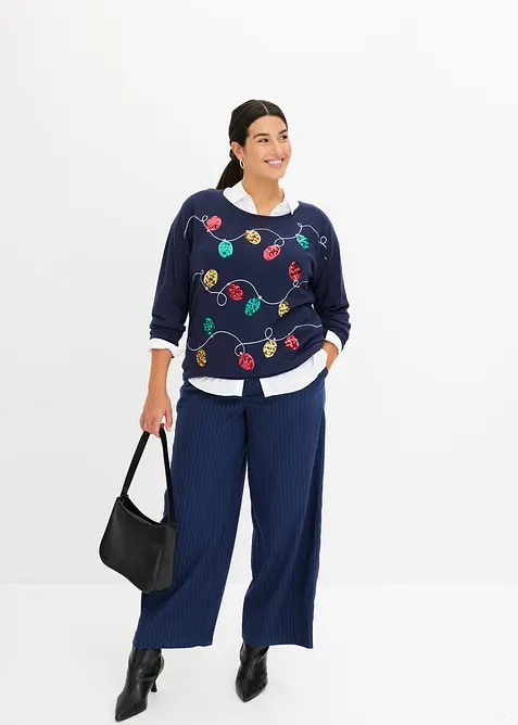 Finstrikket genser, bonprix