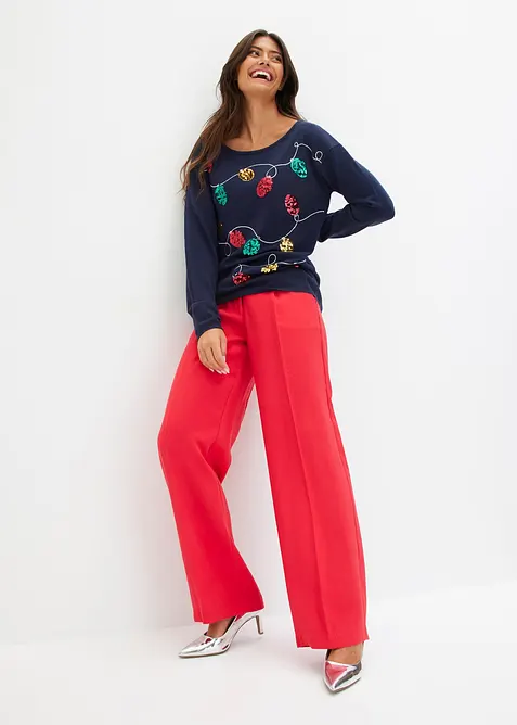 Finstrikket genser, bonprix