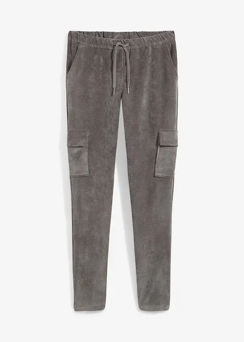 Slip on-bukse i cordfl&oslash;yel, bonprix