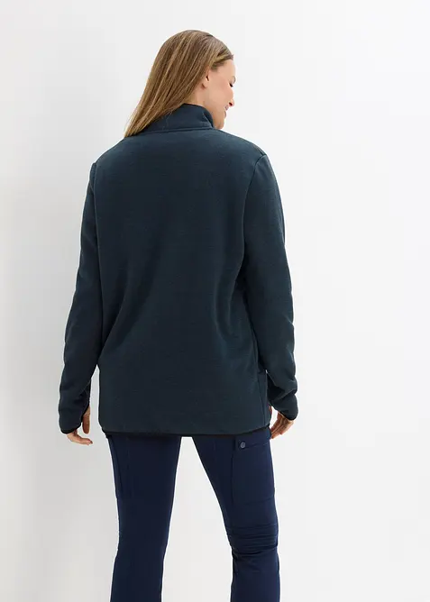 Jakke i strikket fleecemateriale med pilefleece på innsiden, bonprix