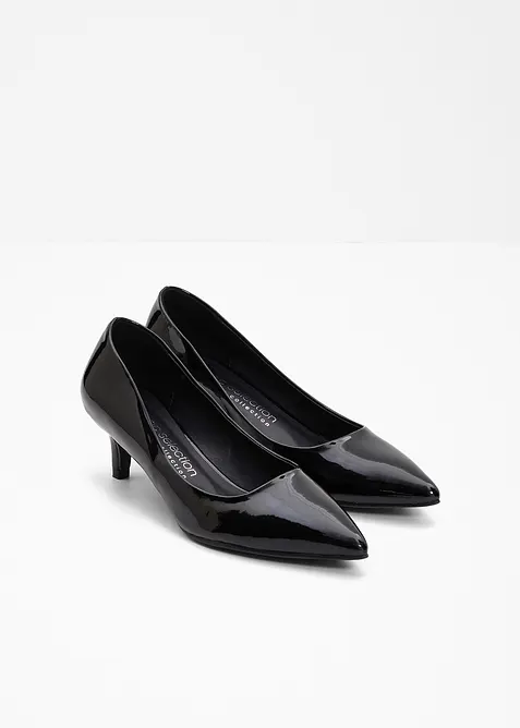 Pumps i lakk-look, bonprix
