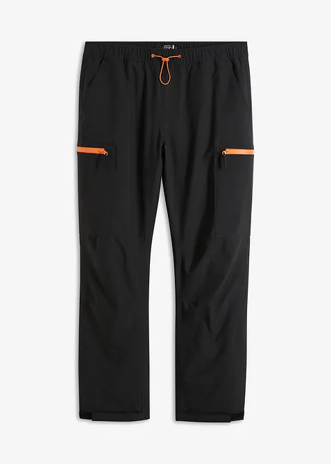 Relaxed Fit-cargo-funksjonsbukse med varmt fôr, vanntett, bonprix